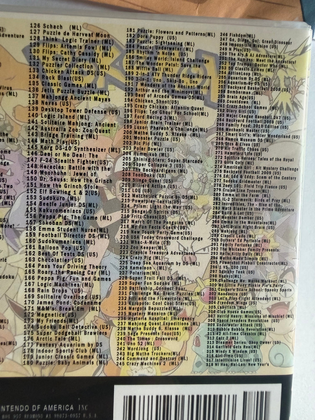 318 in 1 Spelcassette voor Nintendo DS / 3DS - De Ultieme Game Collectie!
