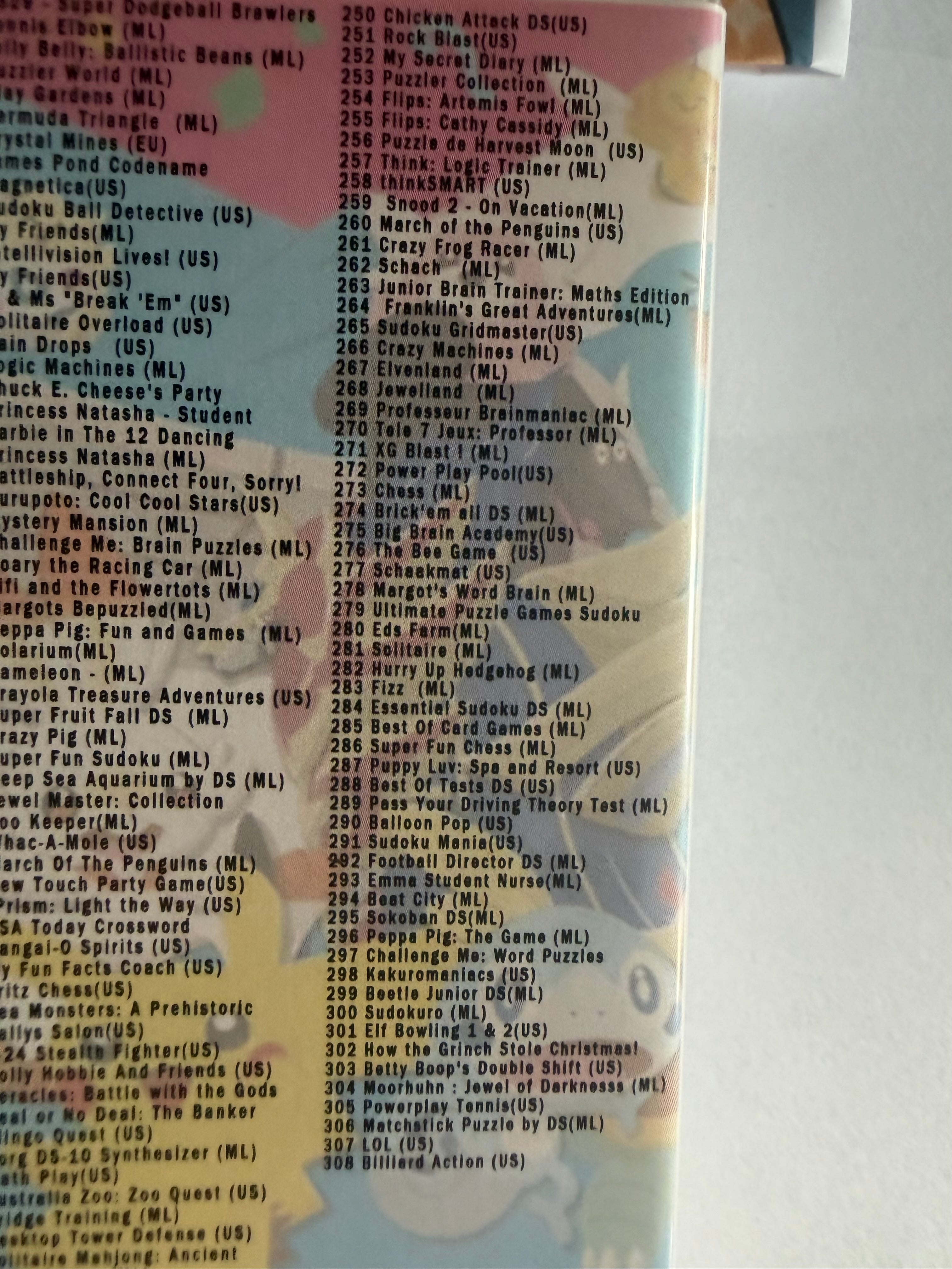 308-in-1 Ultieme Game Collectie voor Nintendo DS / 3DS