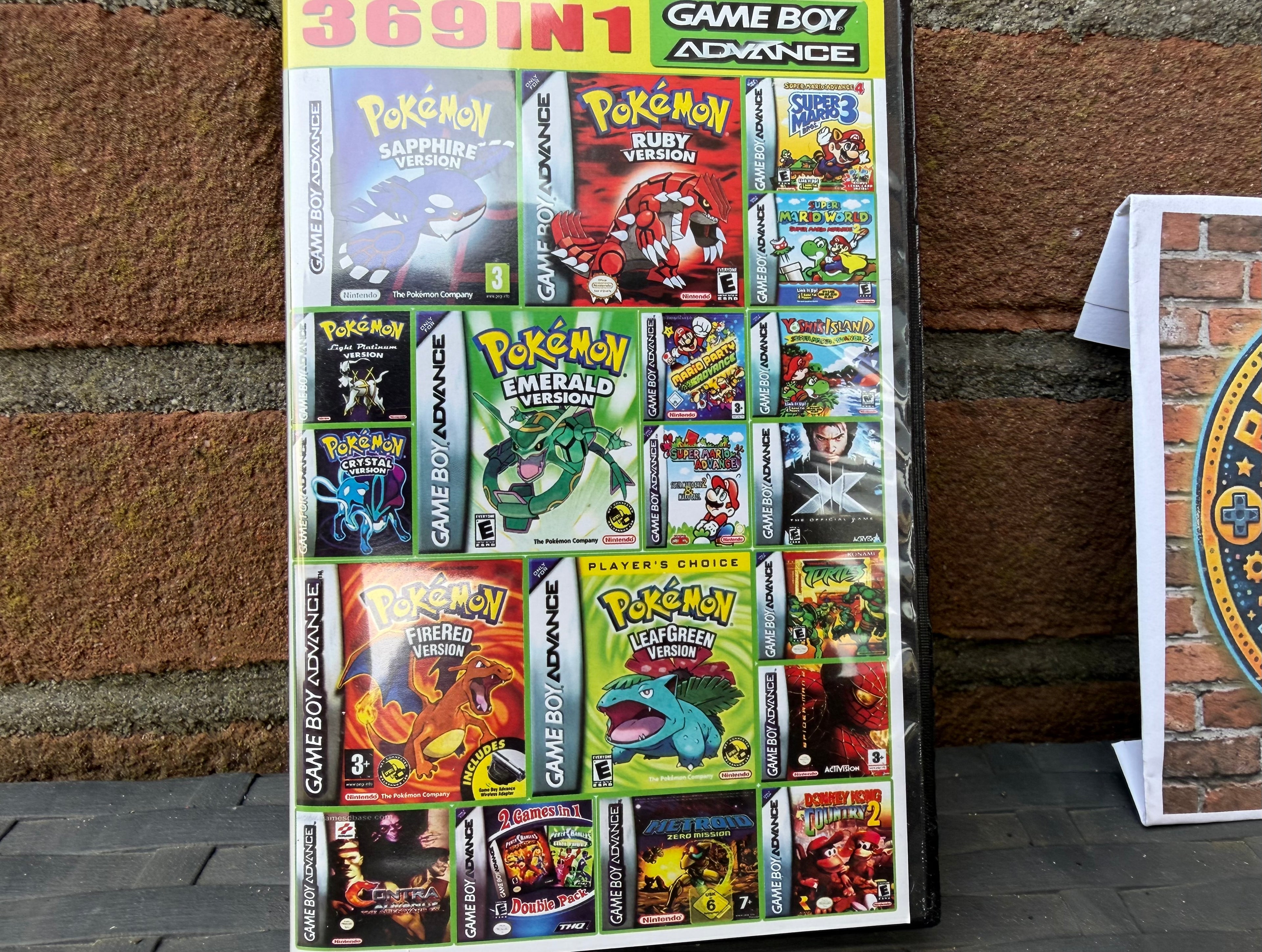 Ultimate 369-in-1 Retro Collection (GBA) – Inclusief Alle Pokémon & Mario Klassiekers