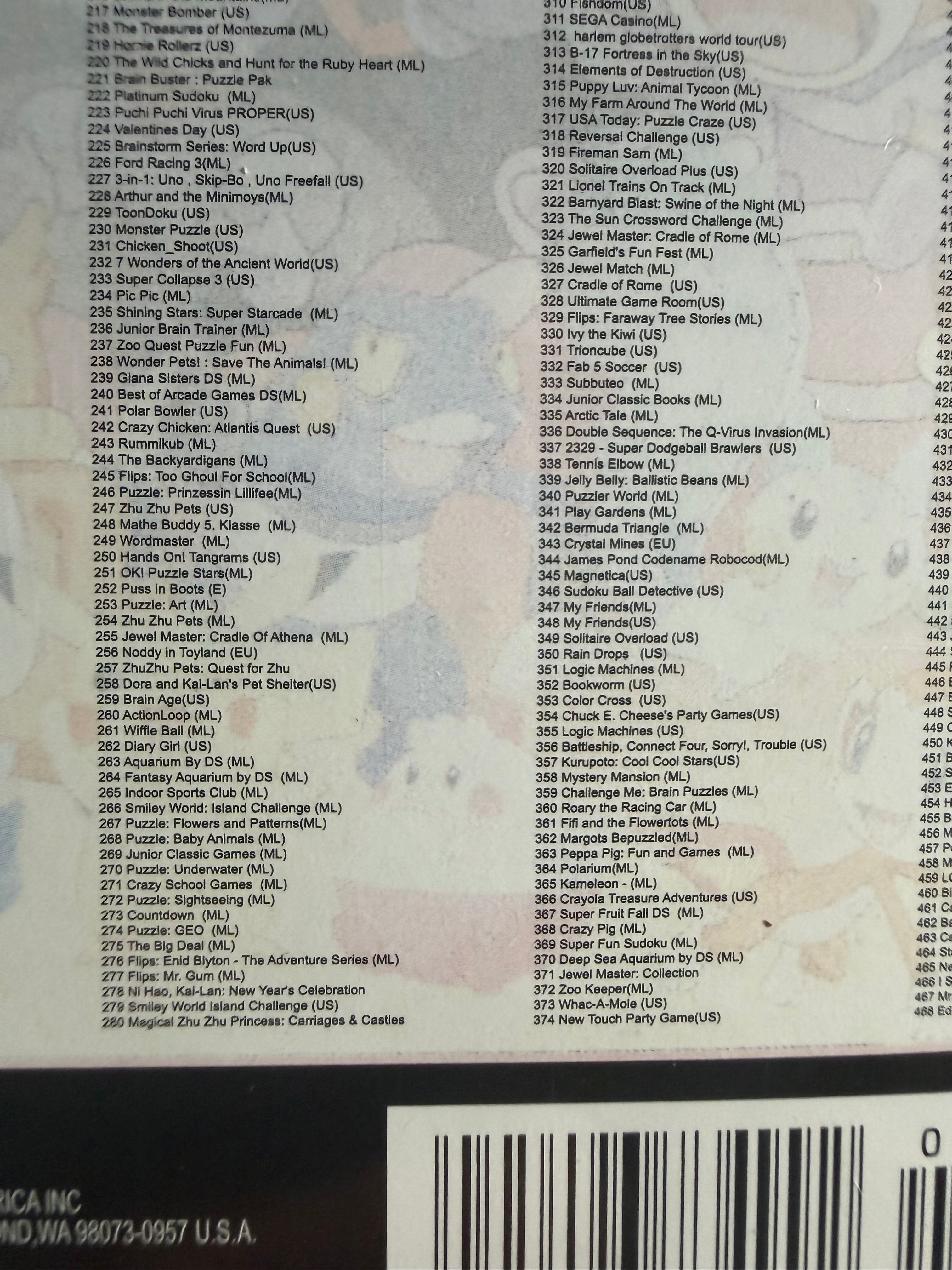 482-in-1 Nintendo DS & 3DS Game Collectie – De Ultieme Nintendo Klassiekers
