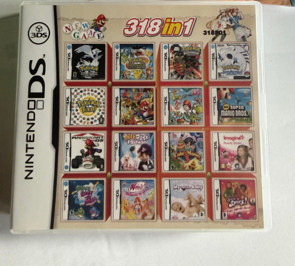 318 in 1 Spelcassette voor Nintendo DS / 3DS - De Ultieme Game Collectie!