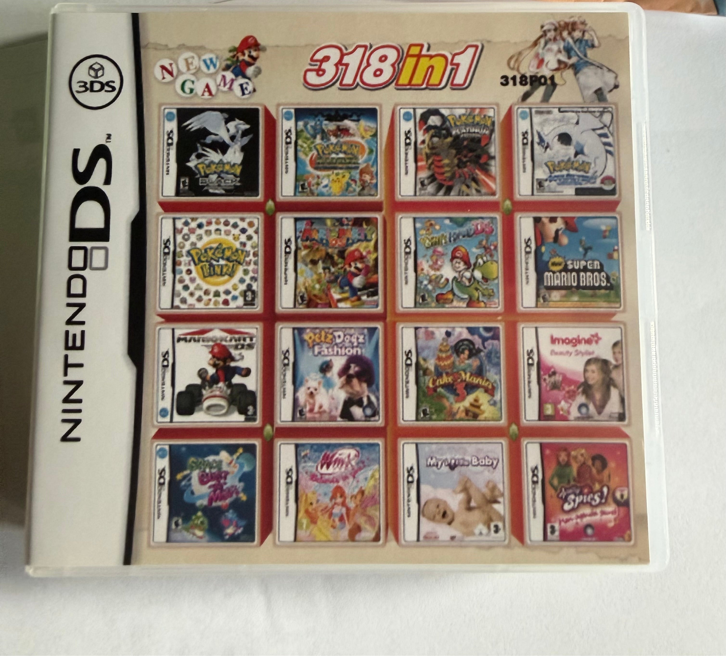 318 in 1 Spelcassette voor Nintendo DS / 3DS - De Ultieme Game Collectie!