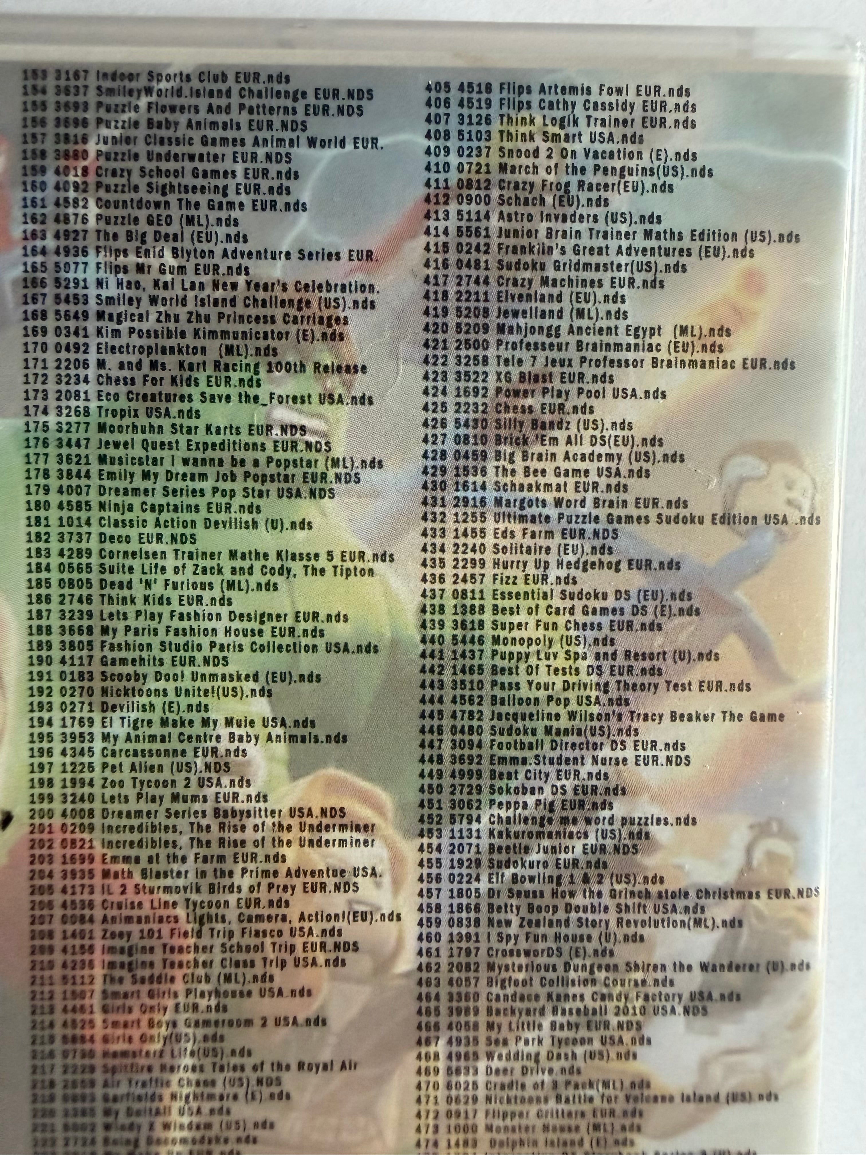 480-in-1 Nintendo DS Game Cartridge – Ultieme Collectie voor DS, 2DS & 3DS