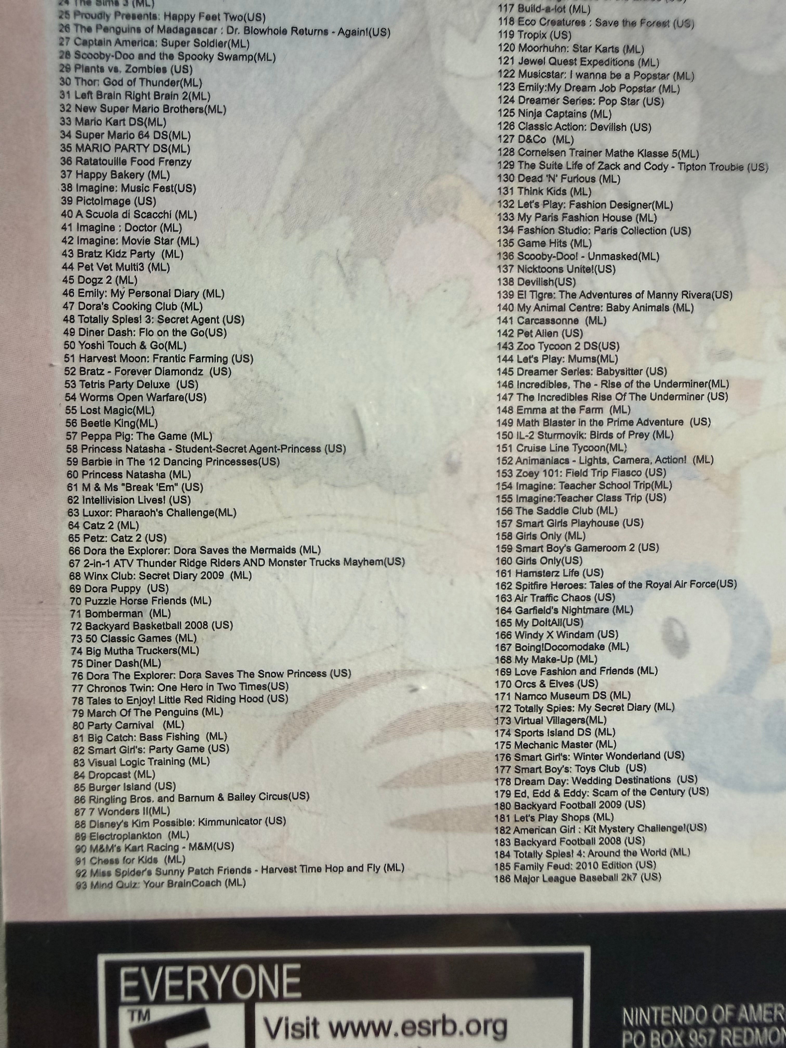 482-in-1 Nintendo DS & 3DS Game Collectie – De Ultieme Nintendo Klassiekers